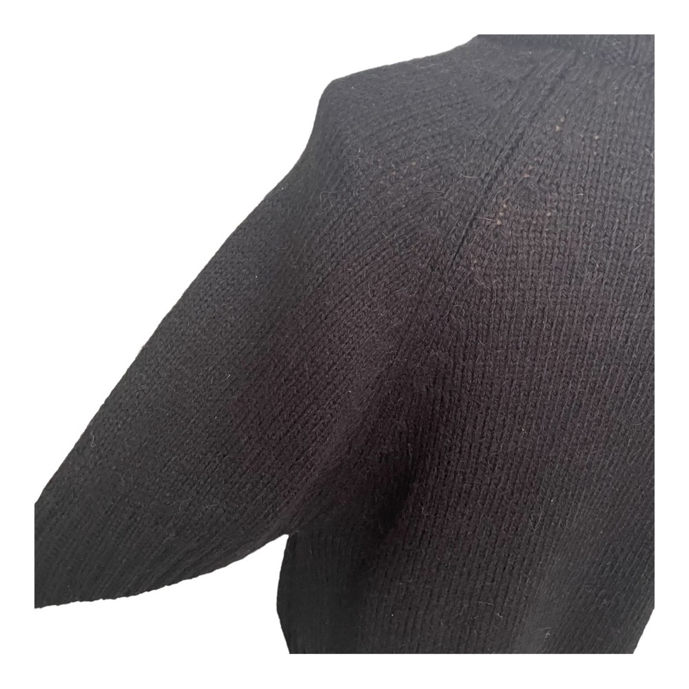 Calvin Klein Black Cardigan with Button Closure High Mock‎ Neck Size Small - Picture 4 of 9